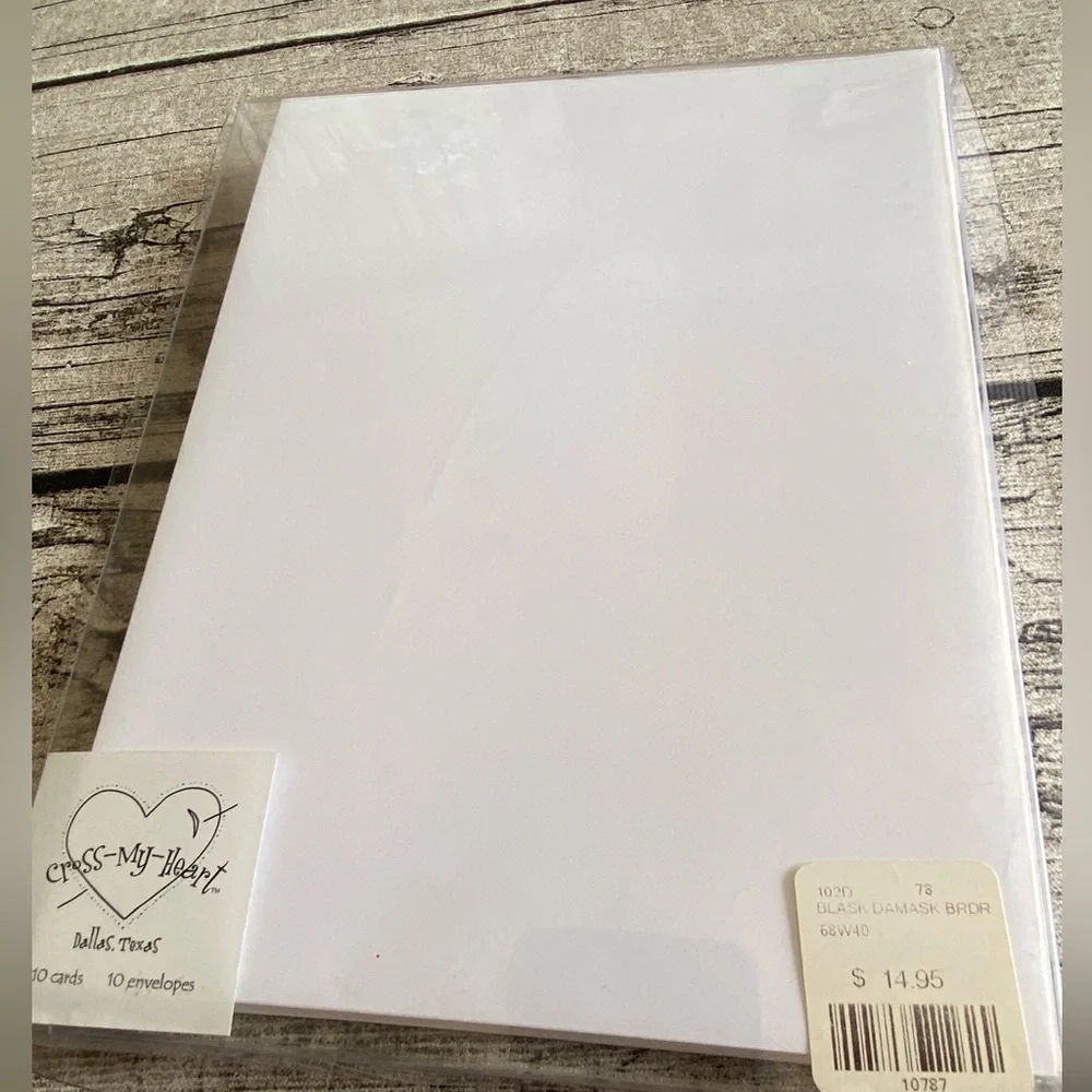 NEW in box. Box of 10 printable invitations/cards  + 10 envelopes.